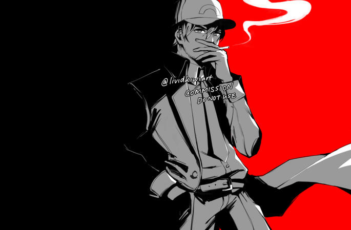 half body, lines & flats, style request